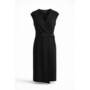Rachel Roy Collection Wrap Sheath Dress Womens M Black Professional RMUD018345AG